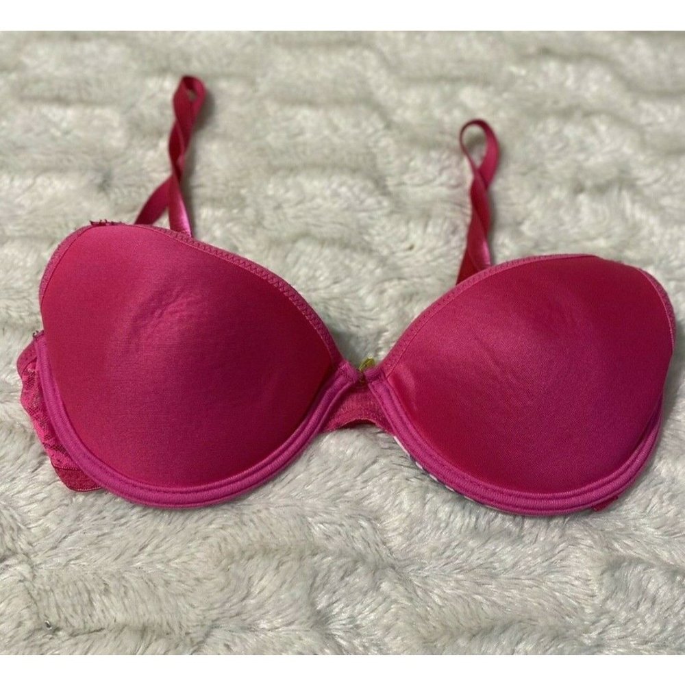 C&C womens Bra Pink 34A Push Up